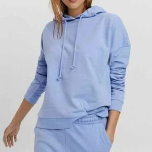 Vero Moda NWT Grapemist Blue Octavia Hoodie Womens Size XS Pullover Sweatshirt